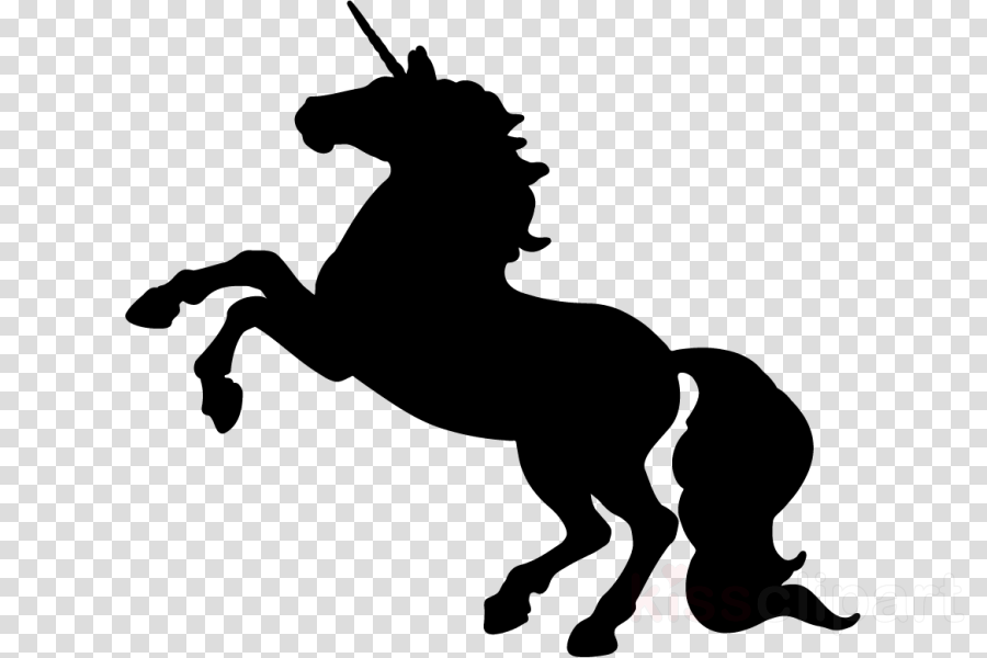 Unicorn Silhouettes Clipart Wall Decal Unicorn Silhouette - Unicorn Silhouette Png (900x600), Png Download