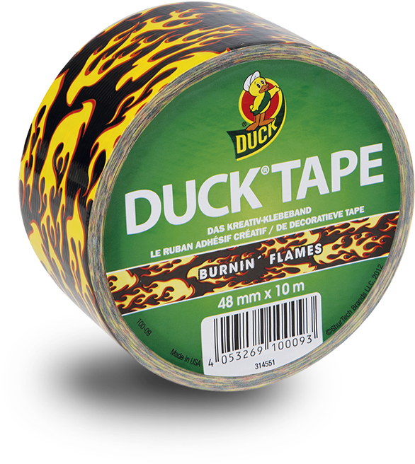 Duck Tape, Burnin' Flames - Duct Tape (945x945), Png Download