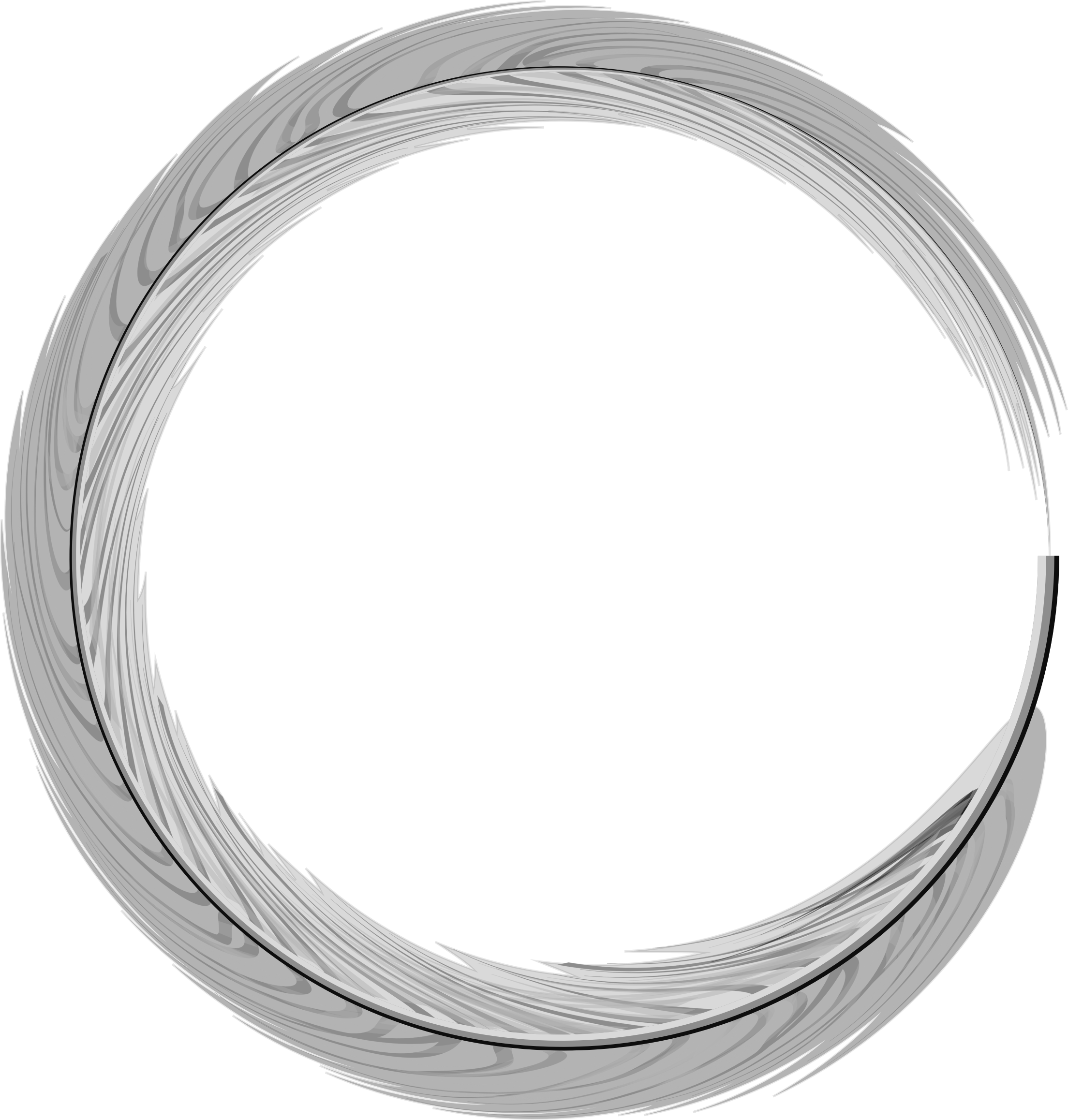 This Free Icons Png Design Of Feather Frame 2 (2208x2316), Png Download