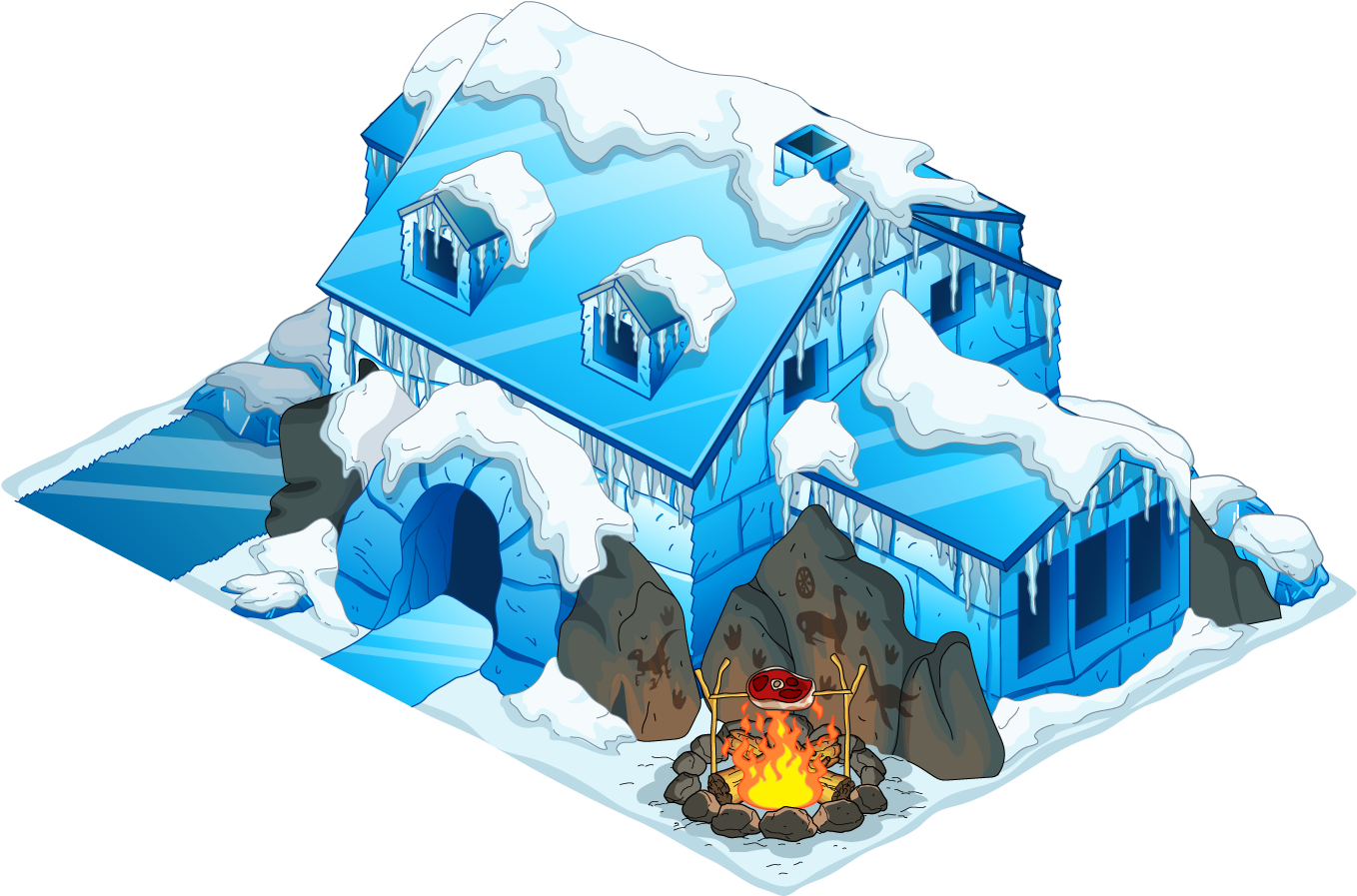 Building Frozengriffinhouse - Family Guy Quest For Stuff Peter's Prehistoric Park (1404x915), Png Download
