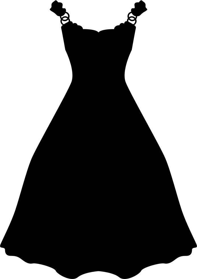 Long Shape Png Icon - Dress Icon Svg (692x981), Png Download