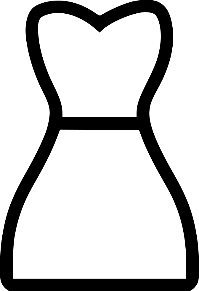 Night Svg Png Free - White Dress Drawing Png (672x980), Png Download