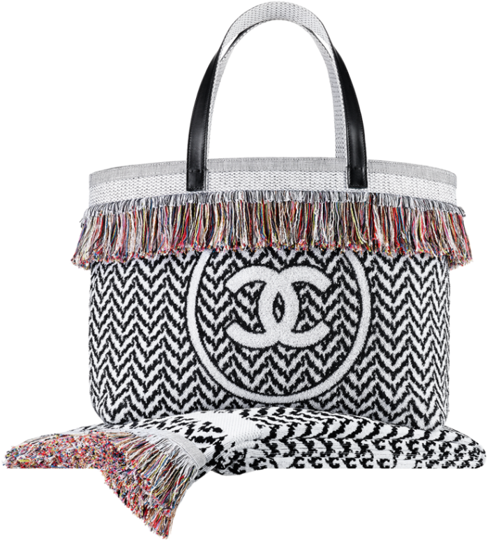 Desejo Do Dia Levar A Chanel Para Praia - Chanel Women Cloth Tote (802x1024), Png Download