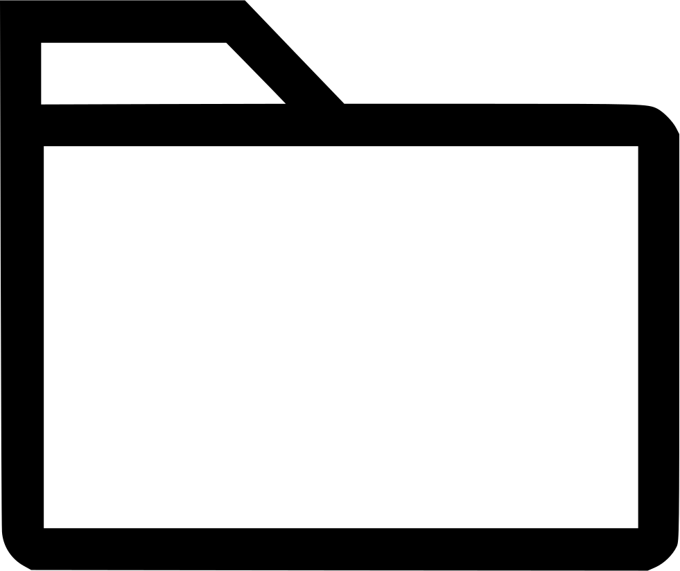 Png File Svg - Briefcase Outline (981x824), Png Download