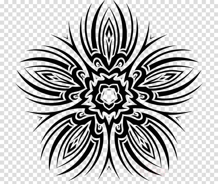 Flowers Tribal Icon Clipart Floral Design Computer - Popgrip Pop Out Expanding Grip Selfie Socket, Galaxy (900x760), Png Download