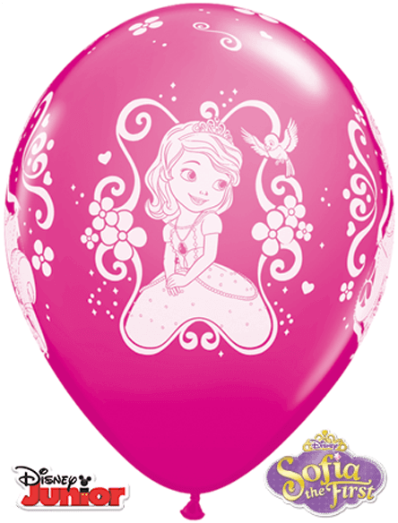 Prev - Sofia The First Balloons - 11 Inch Balloons (25pcs) (600x600), Png Download