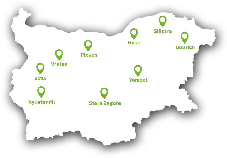 The Company's Sales And Service Complexes Are Located - 3d Bulgarian Flag Map (774x541), Png Download