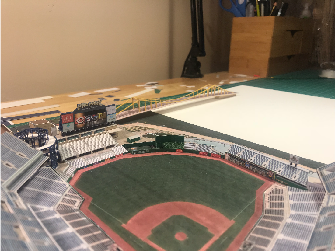 I Make Scale Models Of Baseball Stadiums Like Pnc Park - Baseball Park (1924x824), Png Download