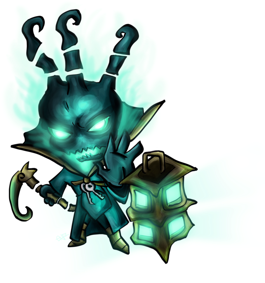 Thresh Png - Chibi League Of Legends Thresh (868x920), Png Download