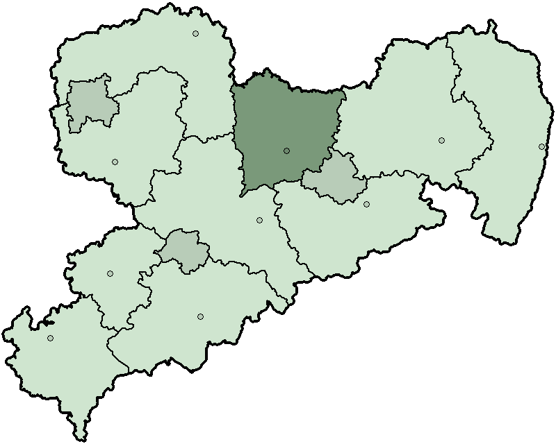 Saxony Landkreis Meißen 2008 - Sachsen Landkreise (800x640), Png Download