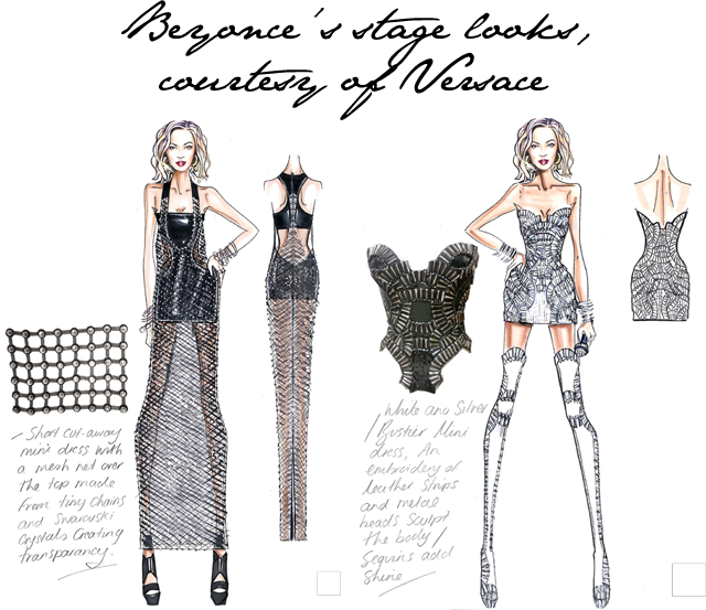 Costume Designs Beyonce (640x553), Png Download