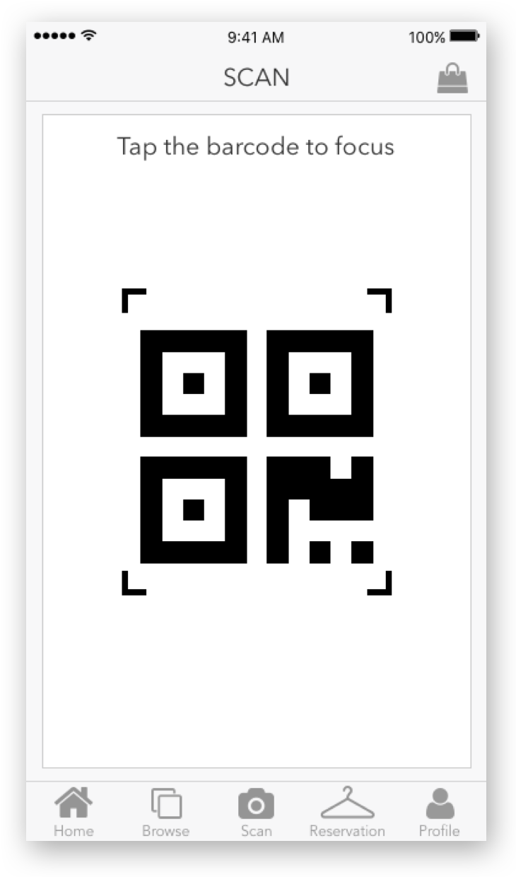 Goal We Wanted To Add The In-store Scanning Feature - 二 维 码 (735x1260), Png Download