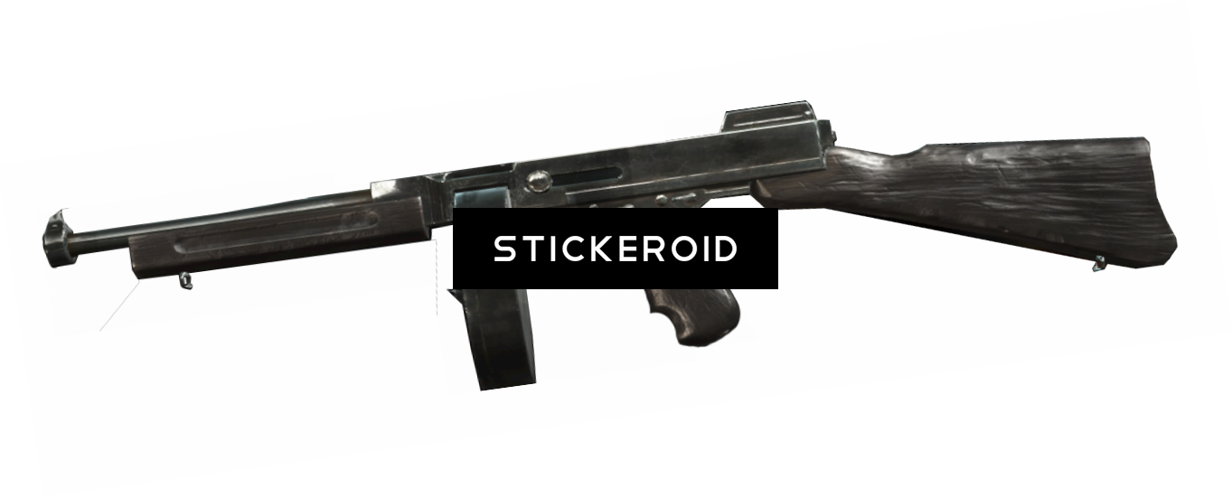Machine Gun - Assault Rifle (1363x551), Png Download