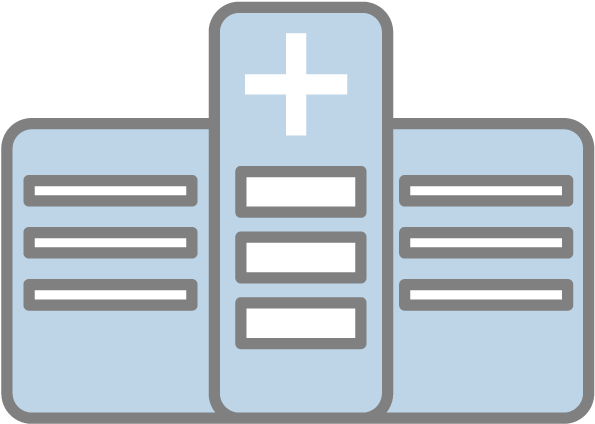 Hospital - Icon - Free Material (640x640), Png Download