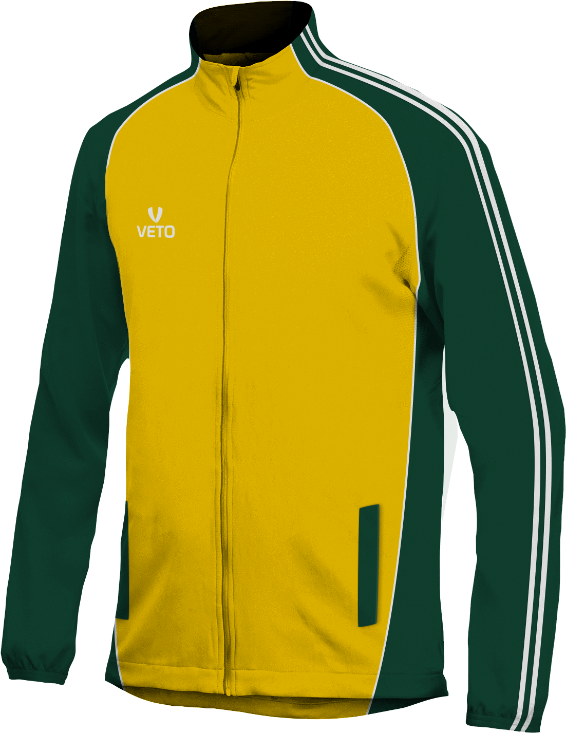 Spirit Tracktop - Gold/bottle - Veto Sports (1113x1441), Png Download