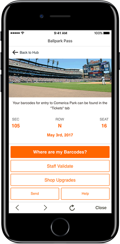Now You Can View Where You'll Be Sitting For The Game - Smartphone (584x1024), Png Download