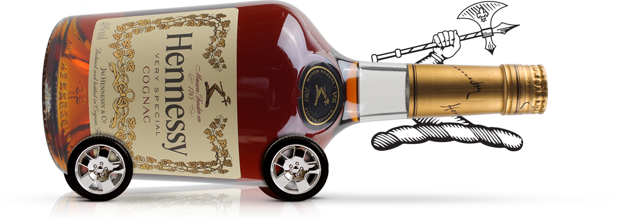 Hennessy Bottle - Hennessy Vs Cognac (700ml) (1202x427), Png Download
