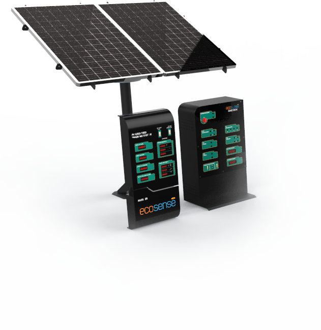 Solar Pv Grid Tied Training System Power Analysers - Photovoltaics (631x650), Png Download