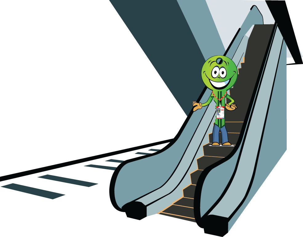 Stairs/escalator - Stock Illustration (985x771), Png Download