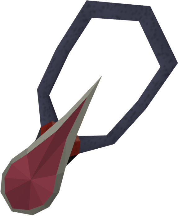 Blood Amulet Of Fury - Blood Drop Amulet (574x696), Png Download