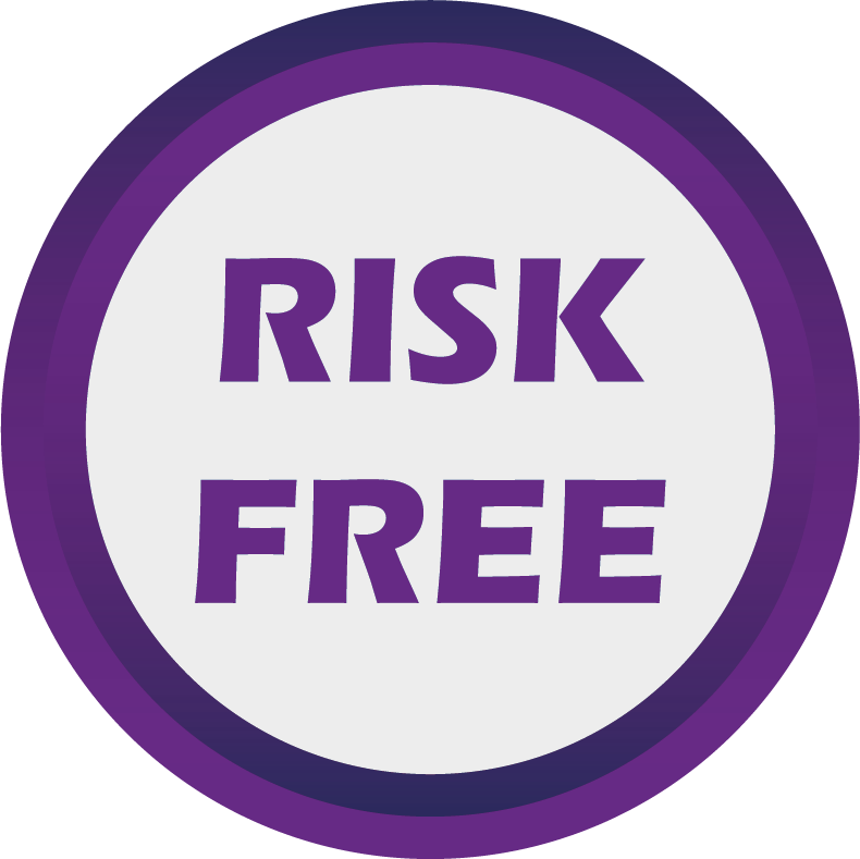 Purple Risk Free Icon - Craftsuprint Verses (790x789), Png Download
