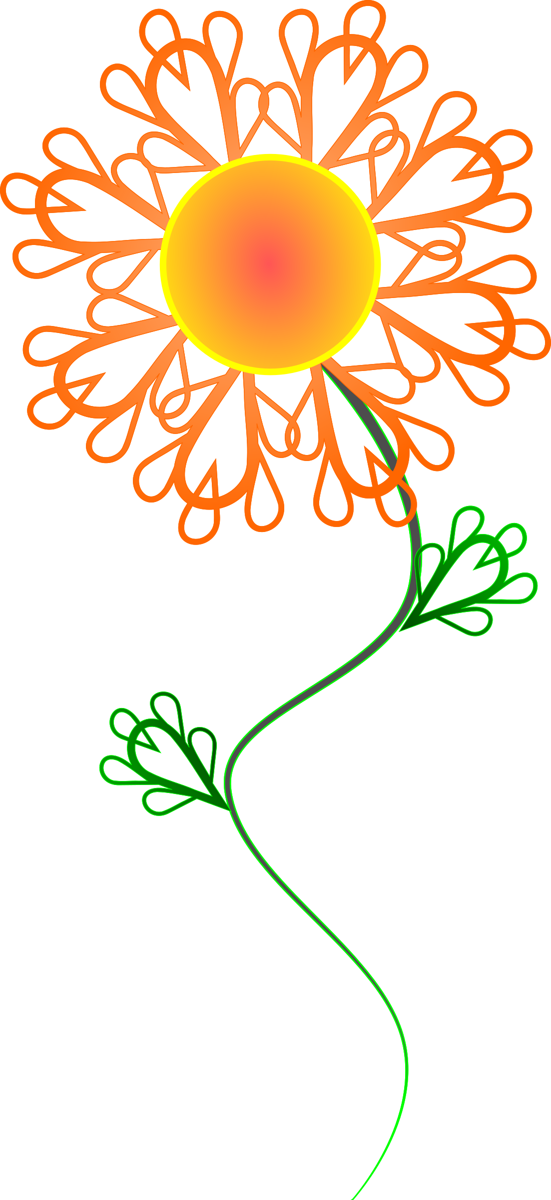 This Free Icons Png Design Of Sunny Crazy Flower (1103x2400), Png Download