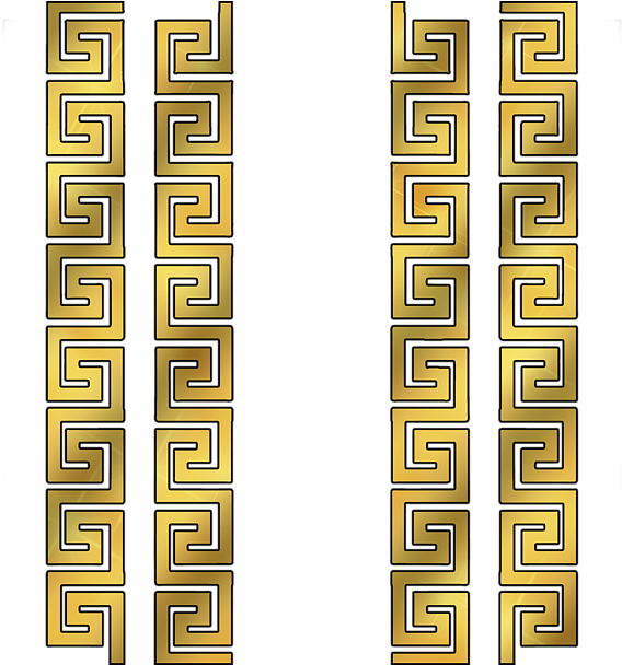 Click And Drag To Re-position The Image, If Desired - Gold Greek Pattern Png (600x607), Png Download