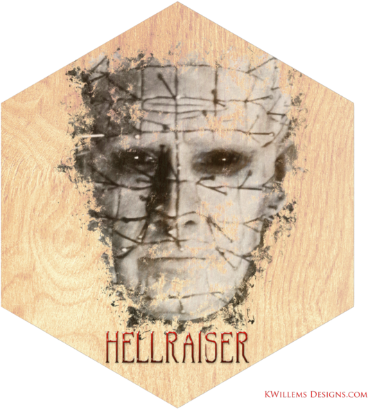 Download This Pinhead Premium Wood Art Print Is The Most Uniquely Hellraiser Pinhead 2.25