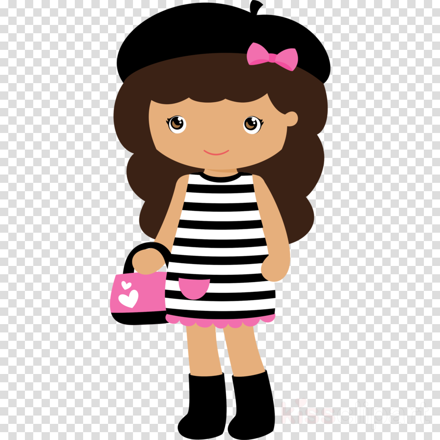 Menina Paris Png Clipart Clip Art - Menina Paris Desenho (900x900), Png Download