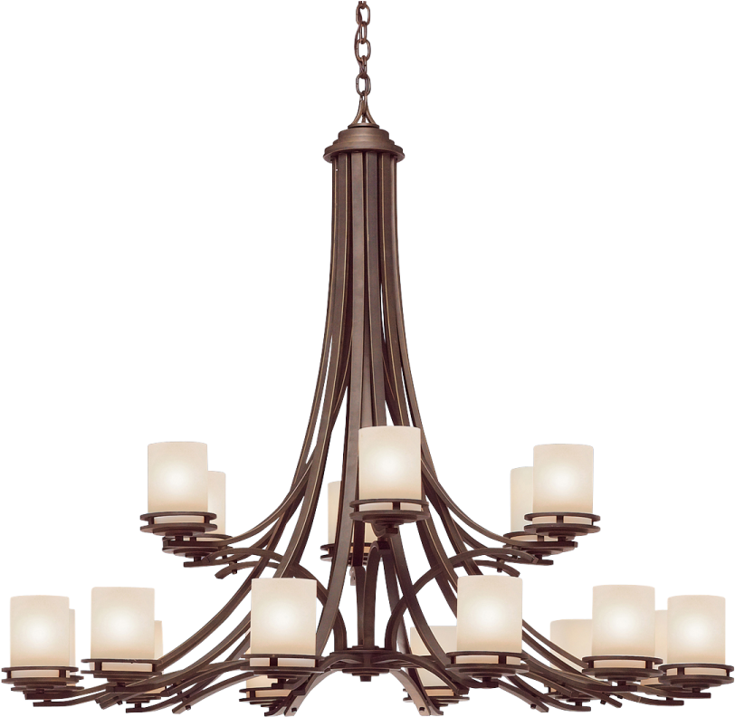 Large Size Of Lighting Fabulous 18 Light Chandelier - Kichler Lighting-1873oz-hendrik - Eighteen Light Two (900x900), Png Download