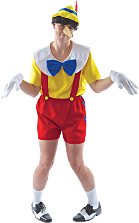 Cartoon Pinocchio Costumes, Cartoon Pinocchio Costumes - Disfraz De Pinocho (750x750), Png Download