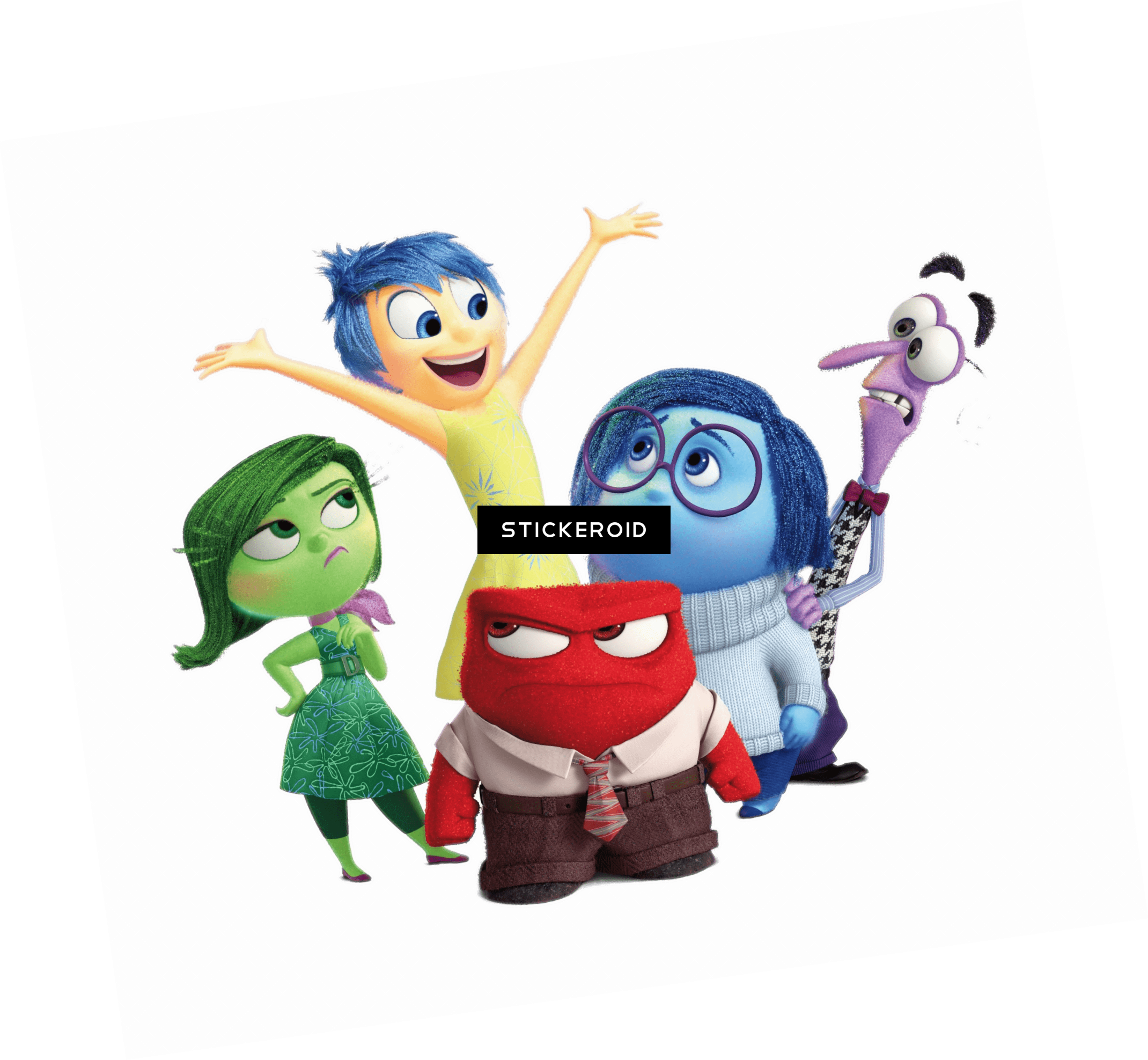 Inside Out Characters - Emotions' Survival Guide [book] (2140x1975), Png Download