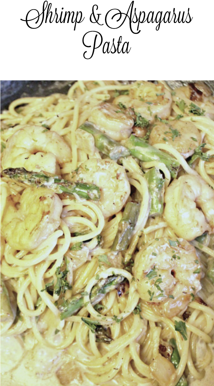 Shrimp Asparagus Pasta - Spylight (728x1307), Png Download