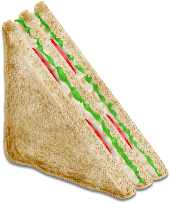 Download Vector Sandwich Tuna Tuna Sandwich Cartoon Full Size PNG
