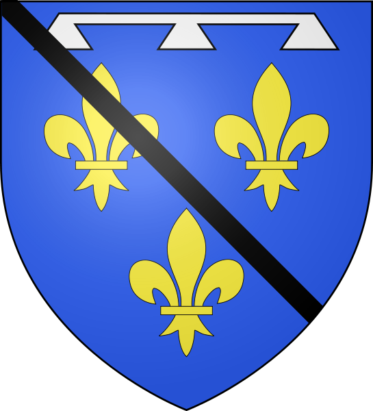 <small><sup>not Translated</sup></small> - Royaume De France Blason (545x600), Png Download