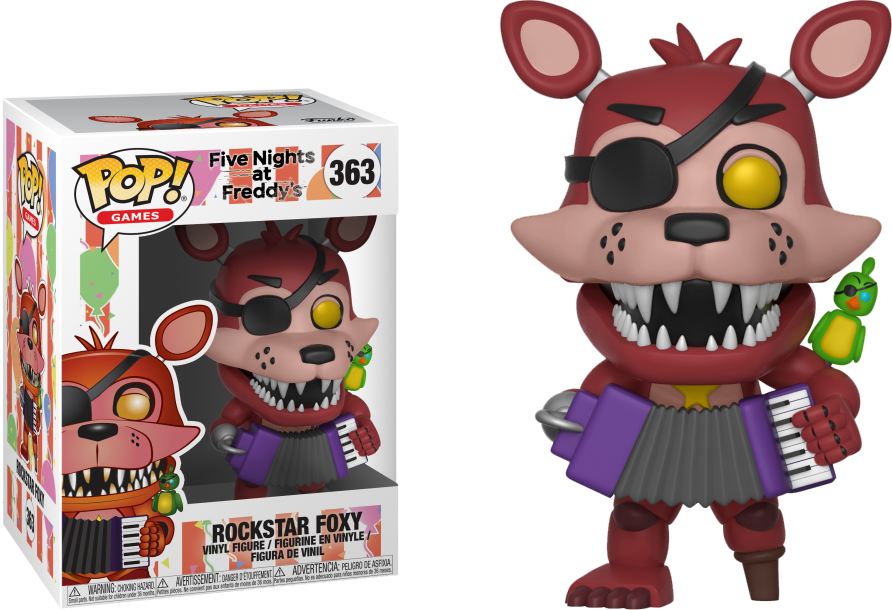 Pop Figure Five Nights At Freddy's Rockstar Foxy Pizza - Rockstar Foxy Funko Pop (892x610), Png Download