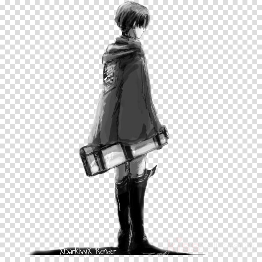Standing Clipart Levi Attack On Titan Eren Yeager - Clip Art (900x900), Png Download