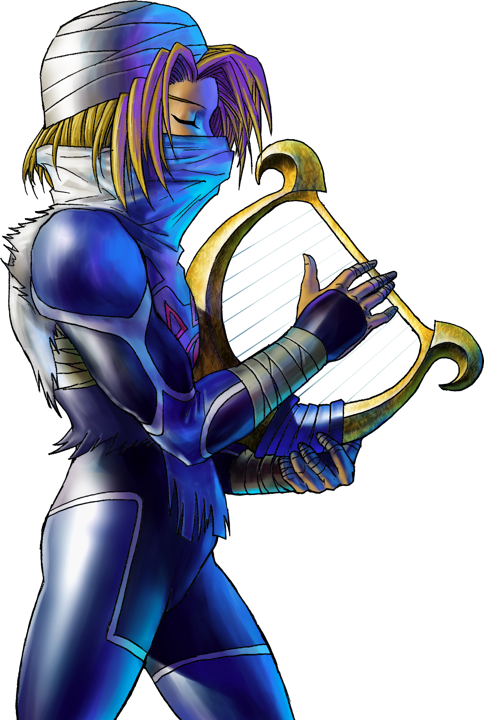 Marin Marin Just Wants To Be A Seagull And Fly Because - Legend Of Zelda Ocarina Of Time Sheik (1764x2646), Png Download
