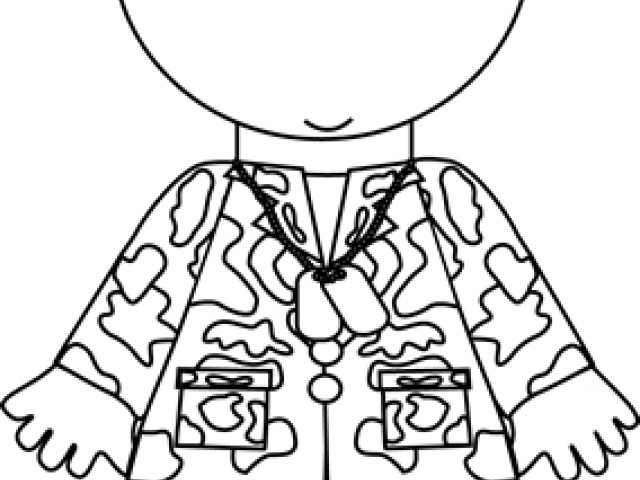 Army Clipart Outline - Clip Art (640x480), Png Download