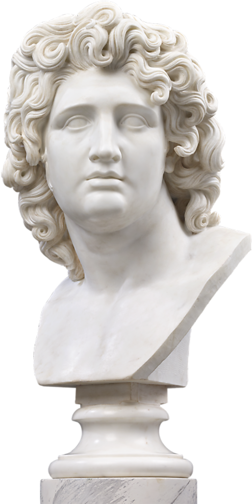 Bust Of Alexander The Great - Alexander The Great Bust (864x1080), Png Download