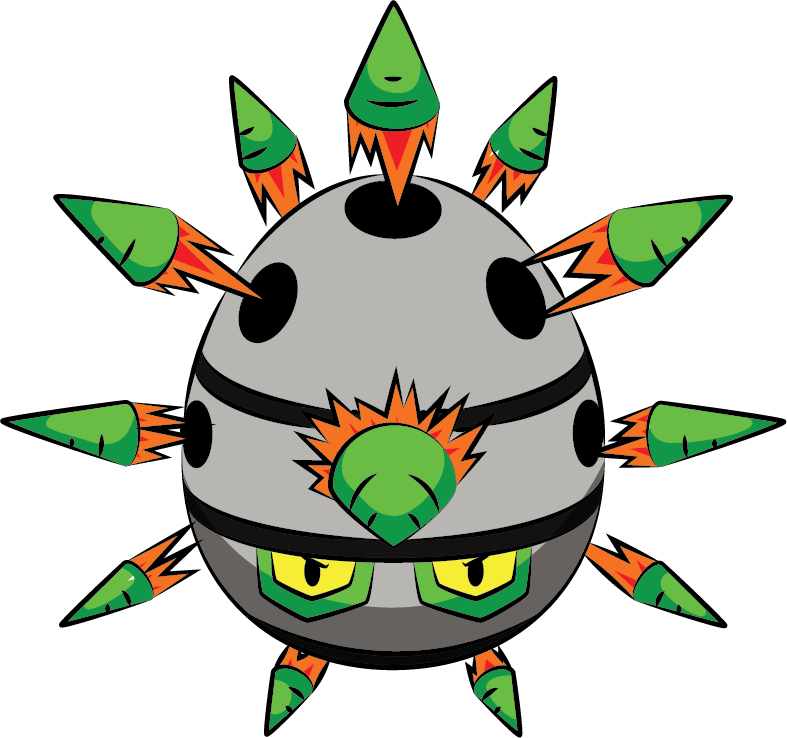 Pokemon Shiny-ferroseed Is A Fictional Character Of - Pokémon (787x738), Png Download