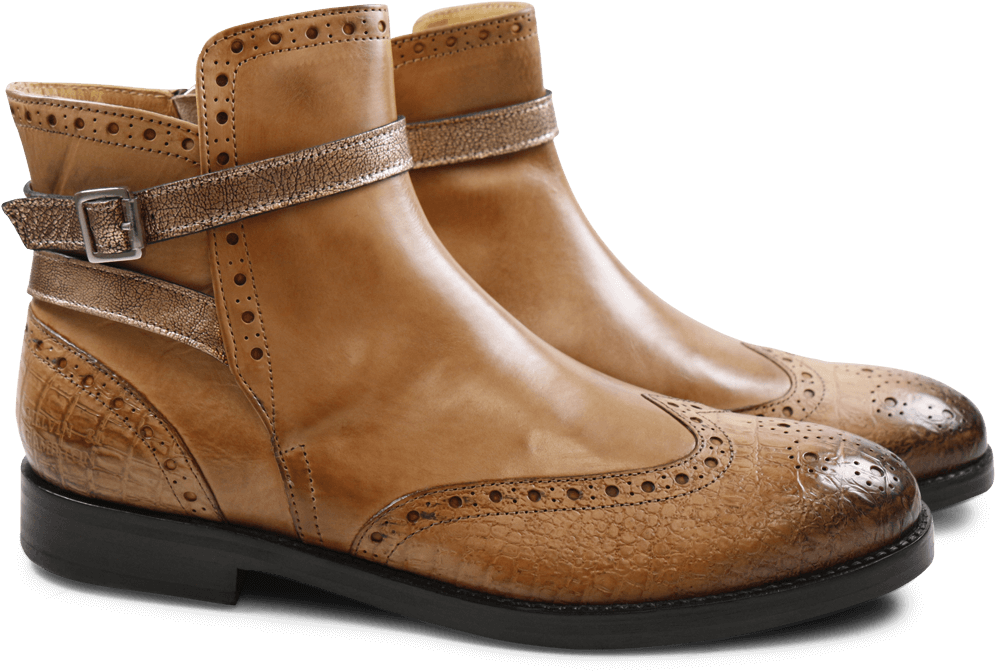 Ankle Boots Amelie 11 Light Rose Strap Aztek Rose Gold - Melvin Hamilton Amelie 11 Mid Boots (1024x1024), Png Download