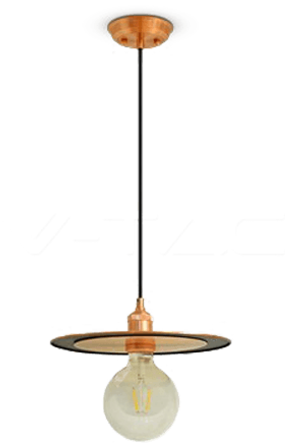 Metal Pendant Matt - V-tac Závěsný Lustr Vt-7777 - Měděný (1000x1000), Png Download