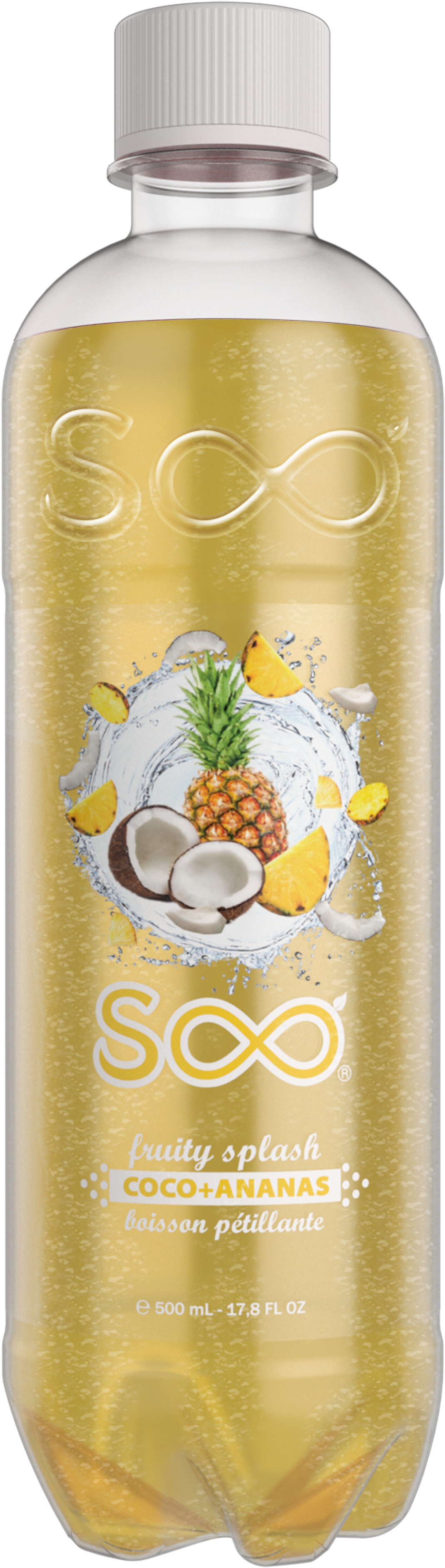 Soo Fruity Splash Pina Colada Flavour Beverage - Plastic Bottle (5208x3906), Png Download