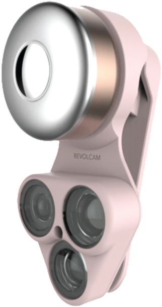 Revolcam In Flamingo With Rose Gold Light - Camera Lens (740x740), Png Download