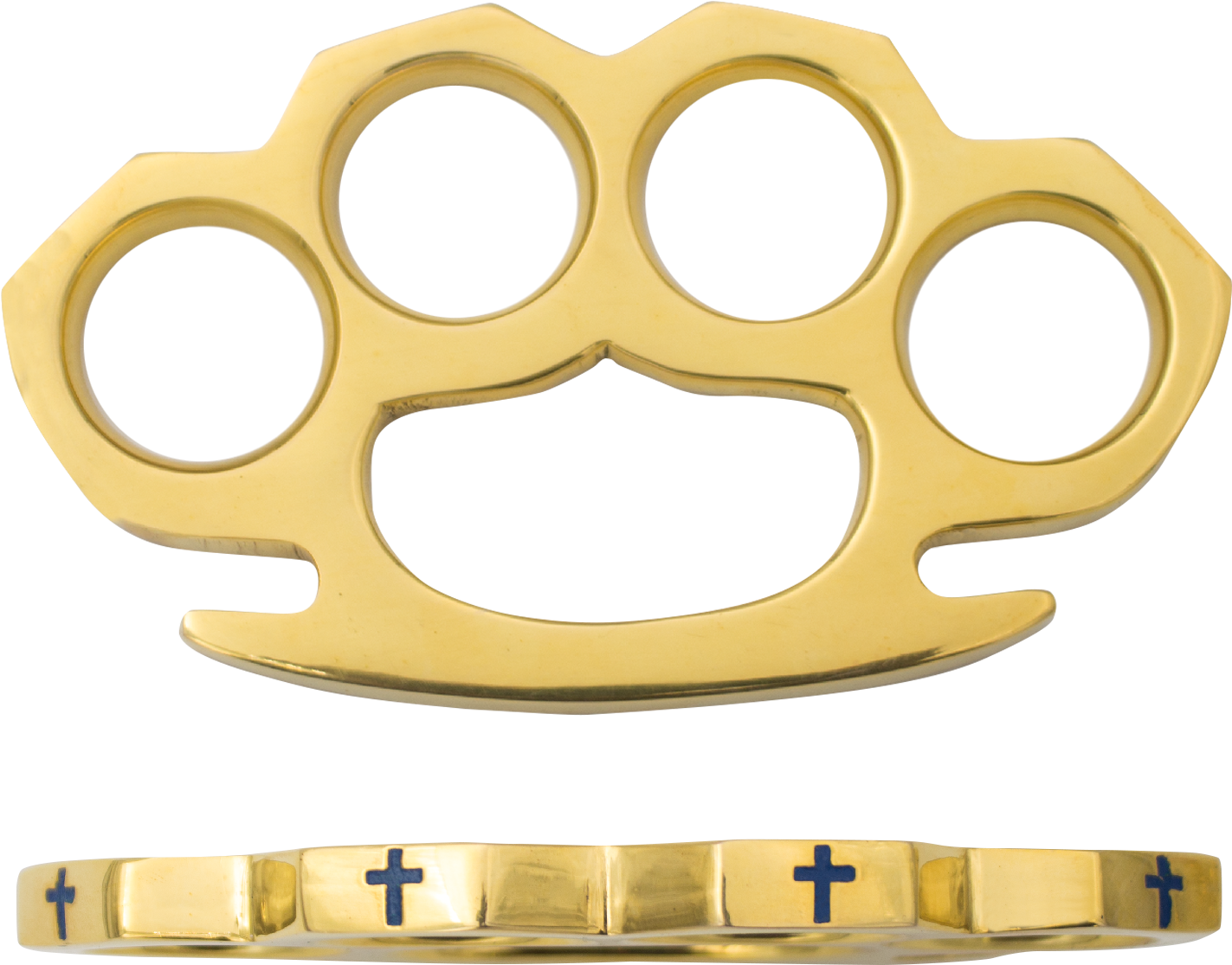 Real Brass Paper Weights With Cross Design Blue - Brass (1500x1500), Png Download