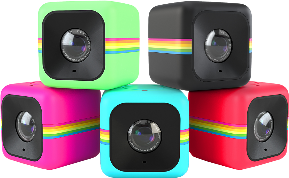 Polaroid Cube Png Jpg Black And White - Polaroid Cube Png (1024x727), Png Download