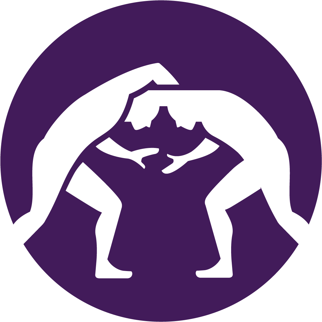 Silhouette Wrestling Large Bakupurple - Greco Roman Wrestling Logo (1476x1476), Png Download