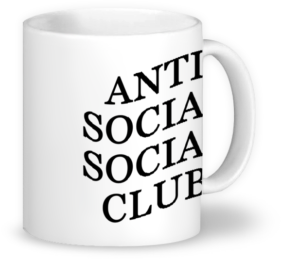Caneca Anti Social Social Club De Joana Peleirana - Anti Social Social Club (800x800), Png Download