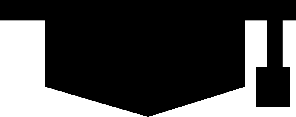 Graduation Cap Silhouette - Darkness (980x390), Png Download